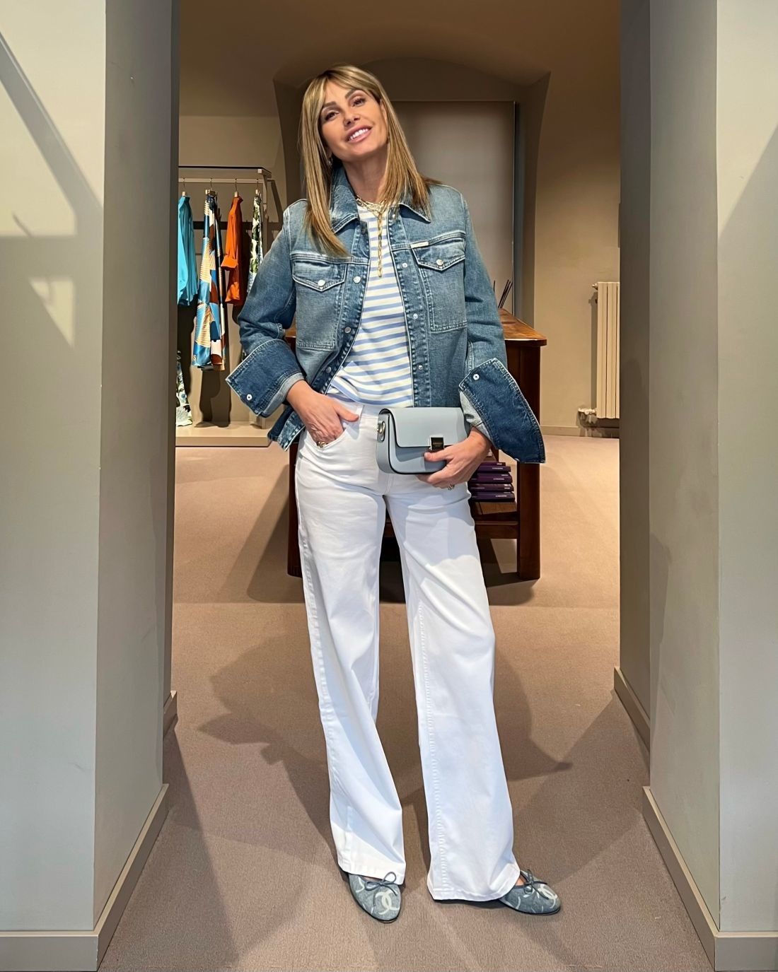 Giacca Camicia Utility Mid Blue CLOSED