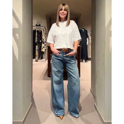 T-shirt Deep Yoke Panna CLOSED