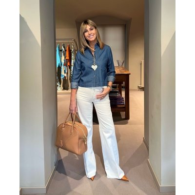 Camicia Cropped Classic Dark Blue CLOSED