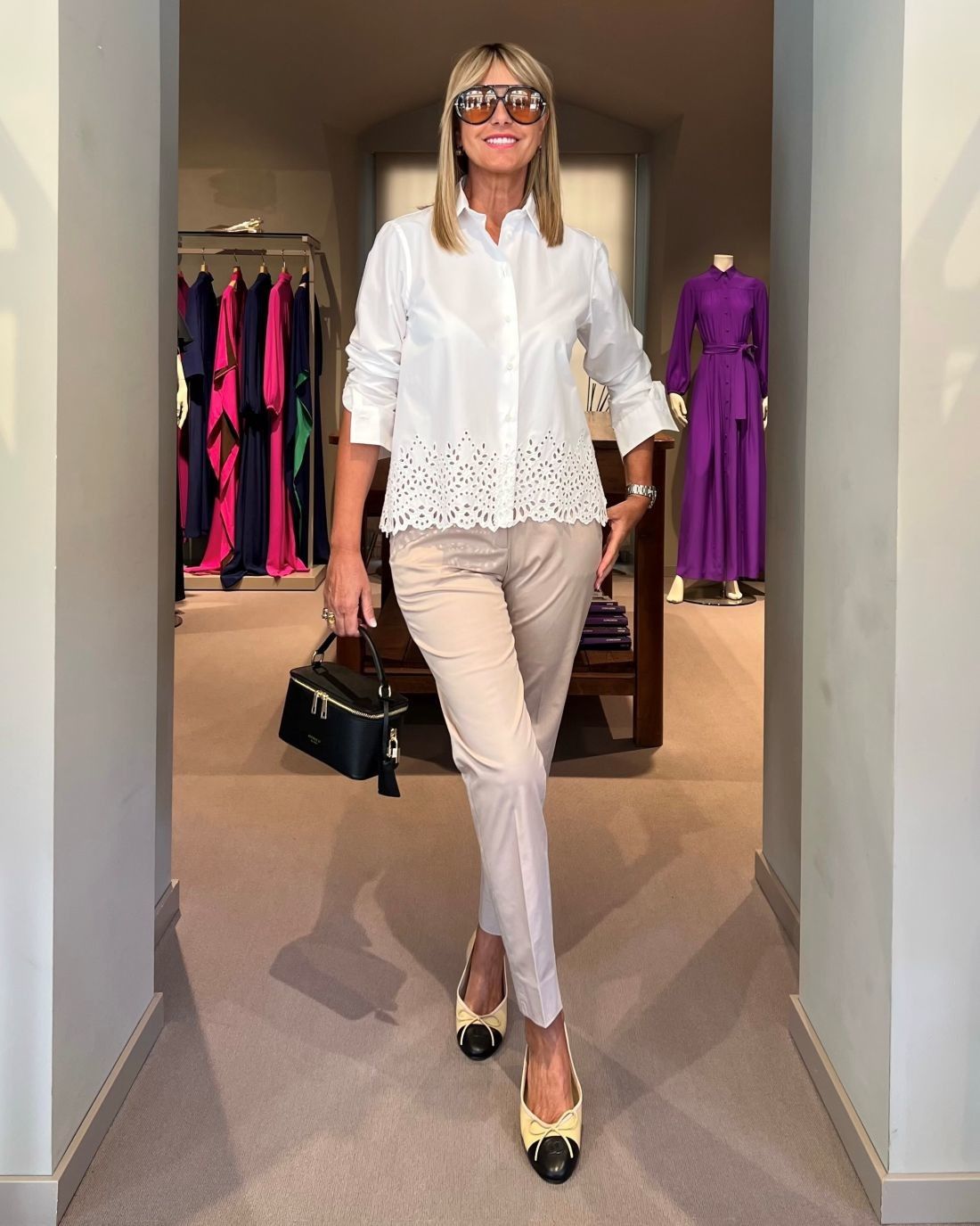 Camicia Bianca Ricamo Sangallo GUGLIELMINOTTI