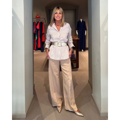 Camicia Riga Beige GUGLIELMINOTTI