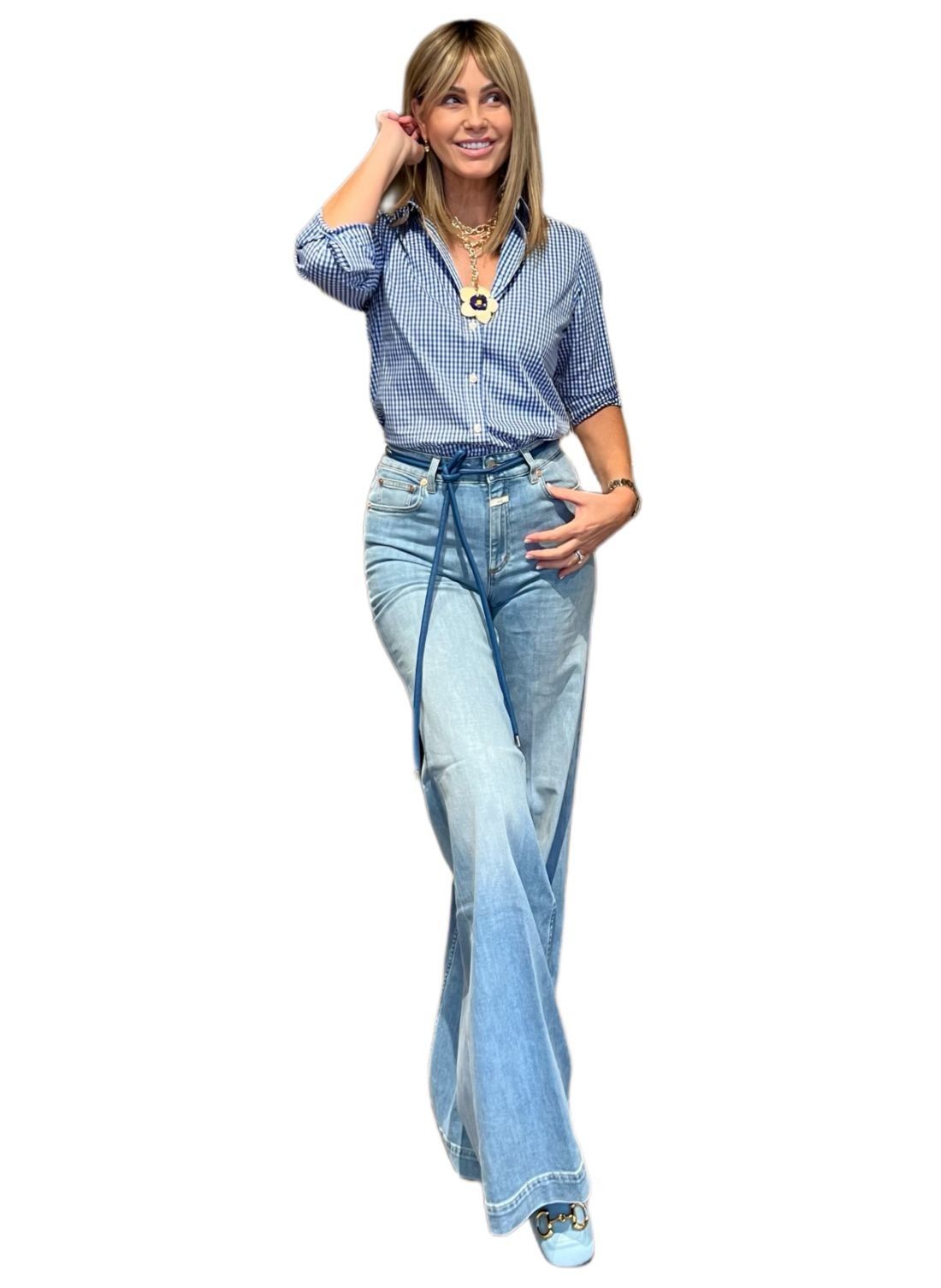 Camicia Vichy Blu GUGLIELMINOTTI