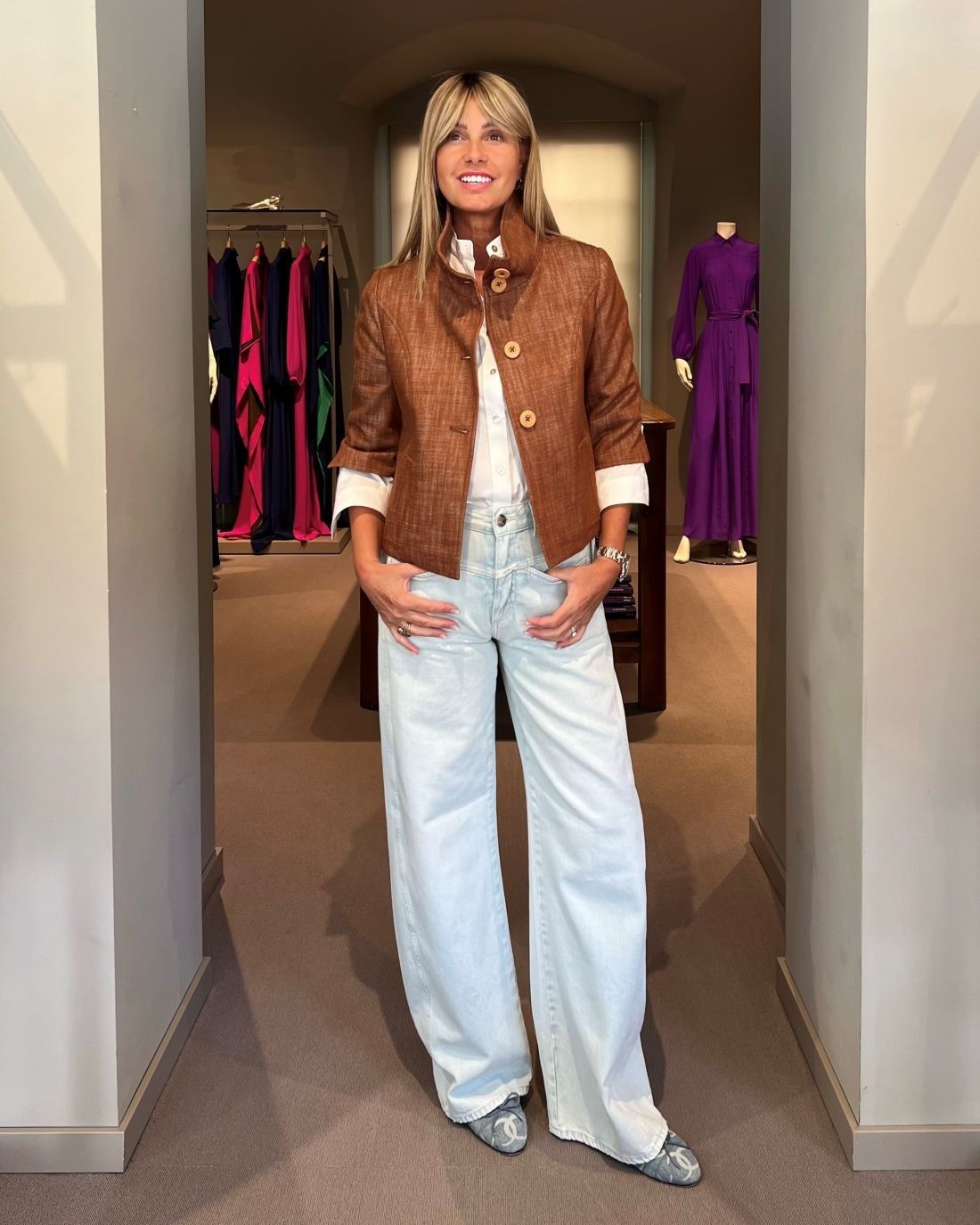 Caban Jeans Cuoio CHIARULLI
