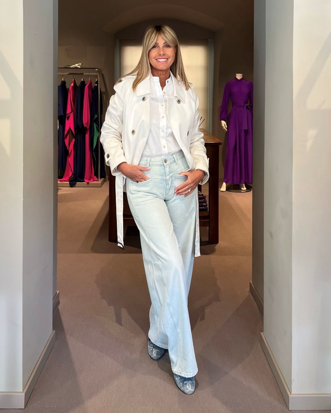 Trench Corto Bianco CHIARULLI