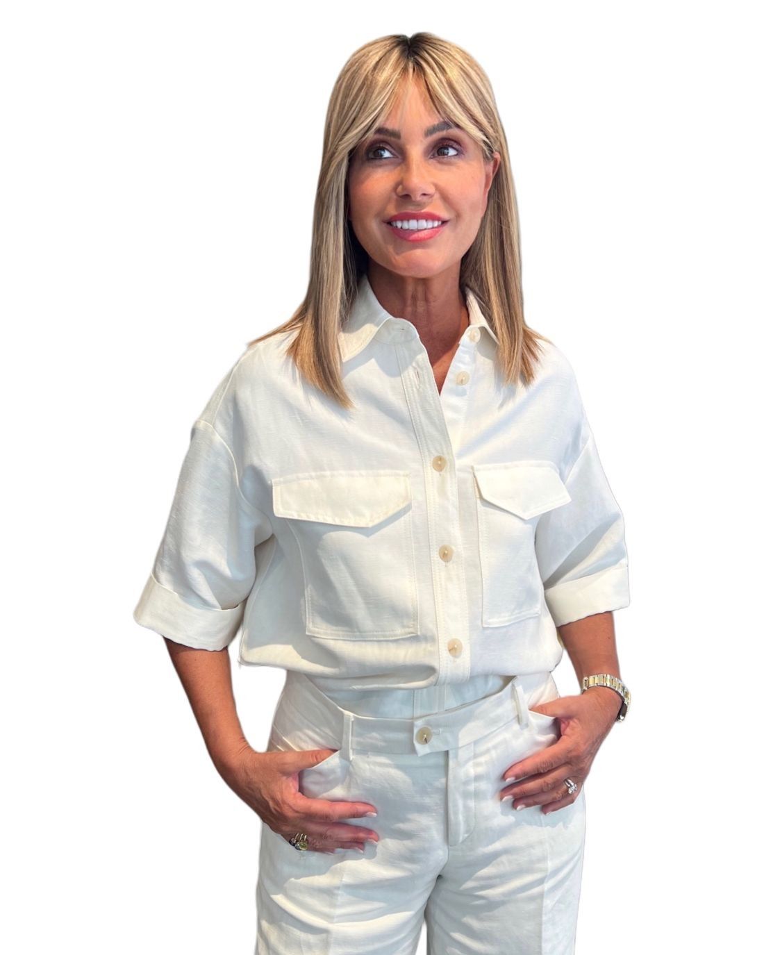 Camicia Utility Ivory CLOSED