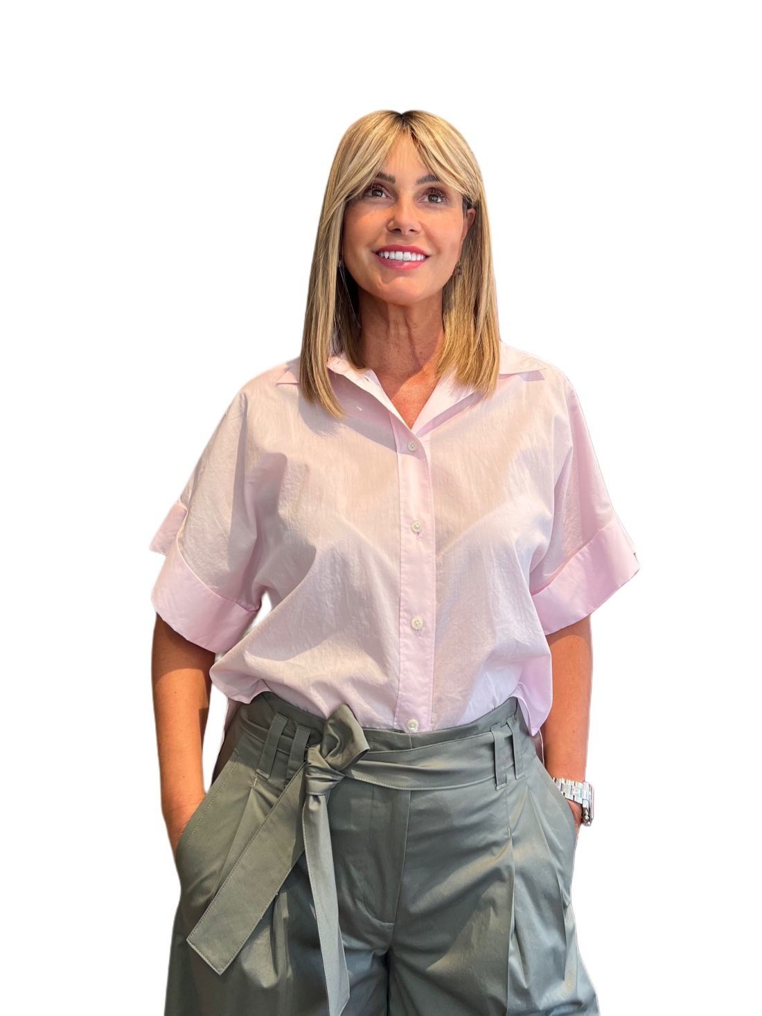 Camicia Turn-up Quartz Pink CLOSED