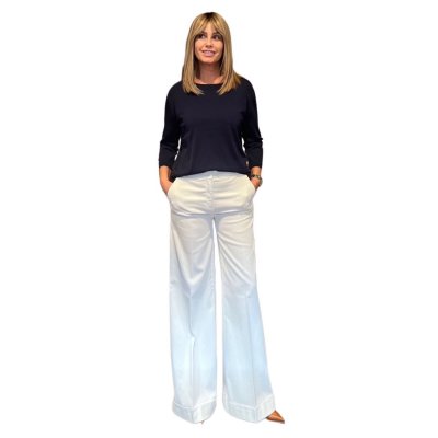 Pantalone Bianco Risvolto ViaMASINI80