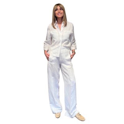 Pantalone Bianco Elastico ViaMASINI80