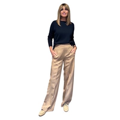 Pantalone Beige Elastico ViaMASINI80