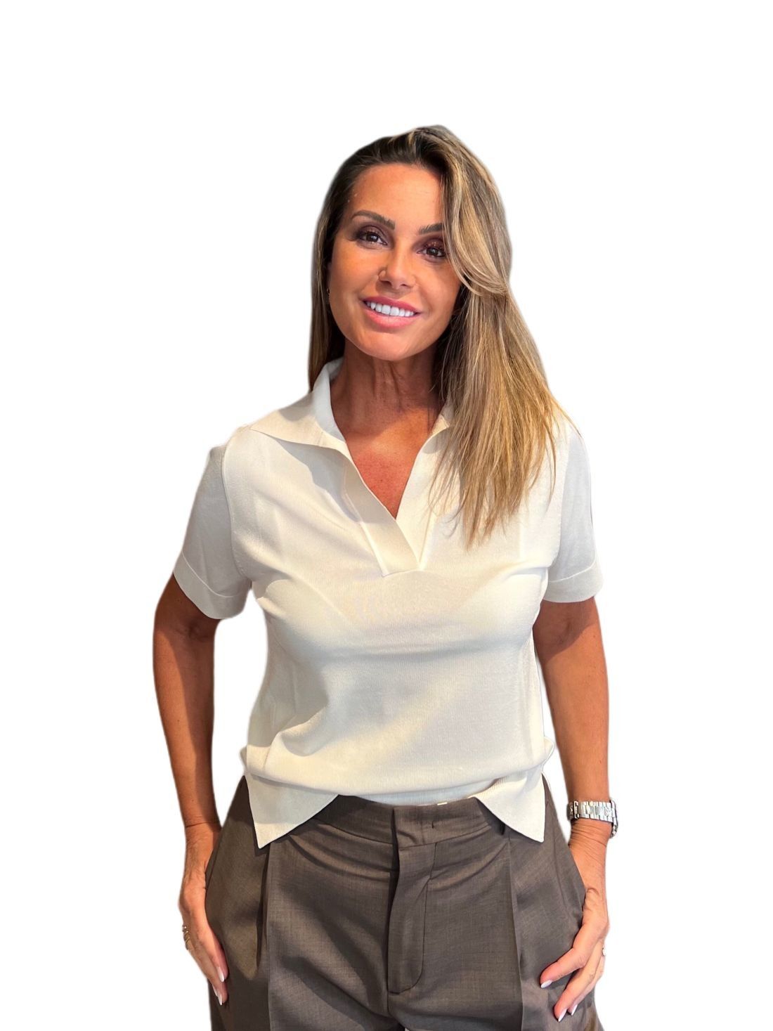 Maglia Polo Panna MAIDA MILA