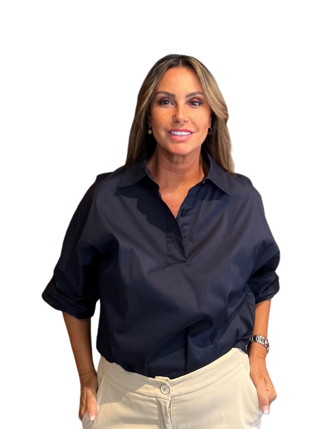 Camicia Kimono Blu Navy MAIDA MILA