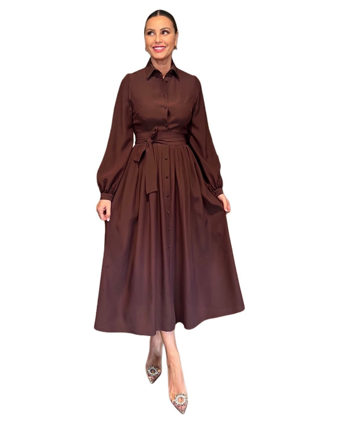 Abito Ilenia Marrone NG71