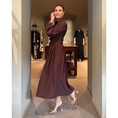 Abito Ilenia Marrone NG71