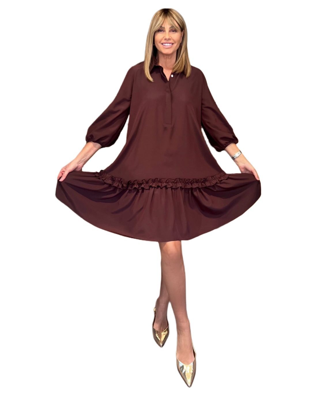Abito Gloria Marrone NG71