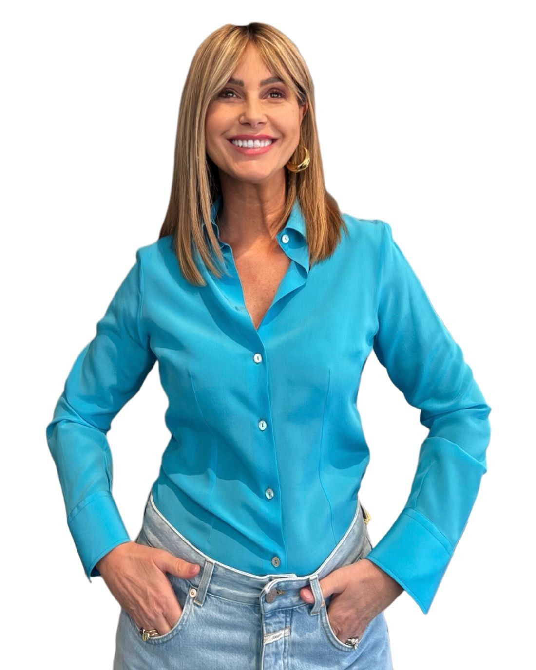 Camicia Barbara Turchese NG71