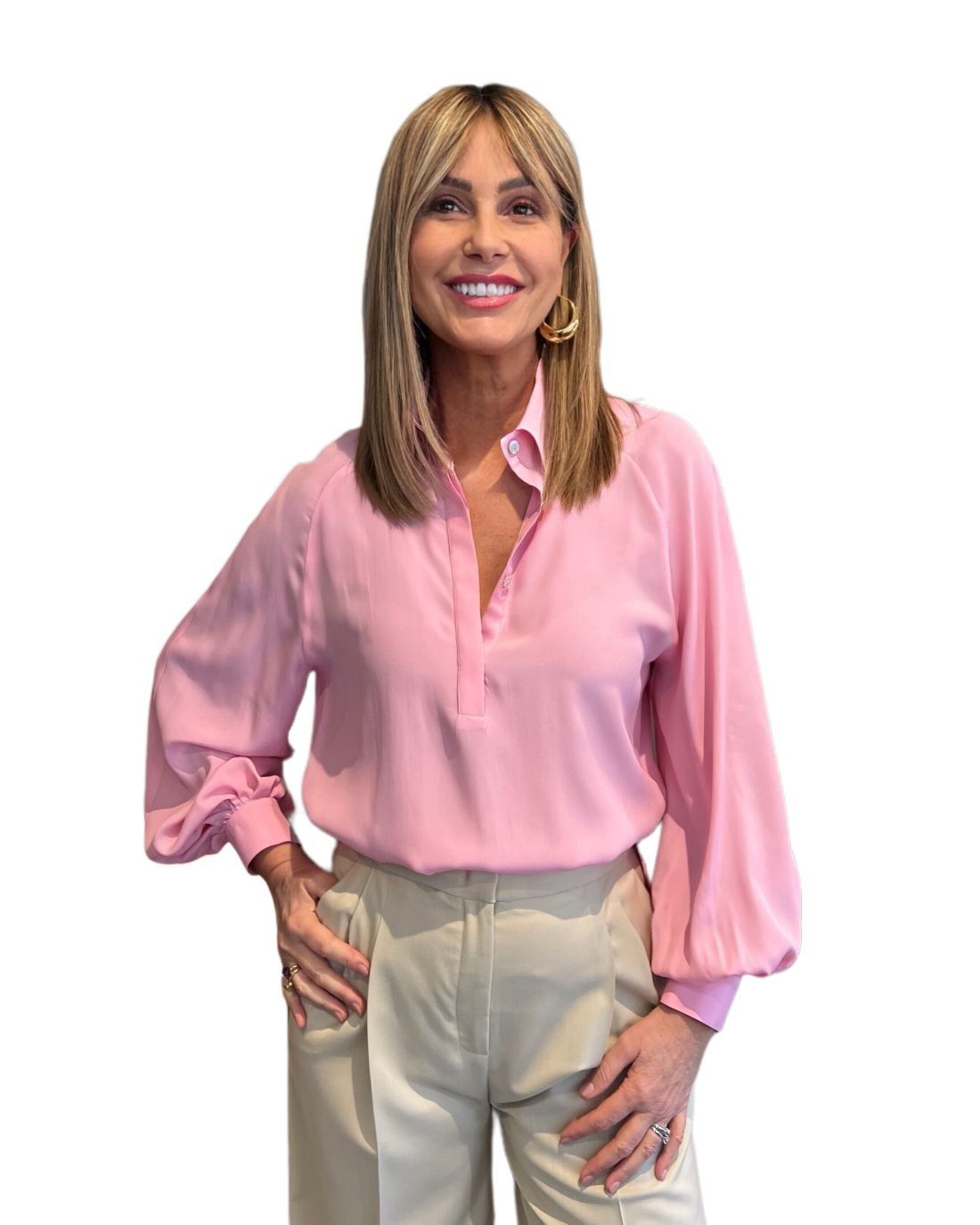 Camicia Donatella Rosa NG71