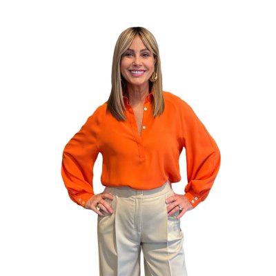 Camicia Donatella Arancione NG71