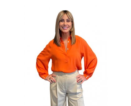 Camicia Donatella Arancione NG71