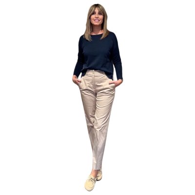 Pantalone Sigaretta Beige PESERICO