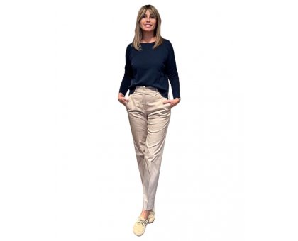 Pantalone Sigaretta Beige PESERICO