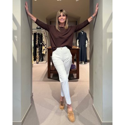 Pantalone Sigaretta Panna PESERICO
