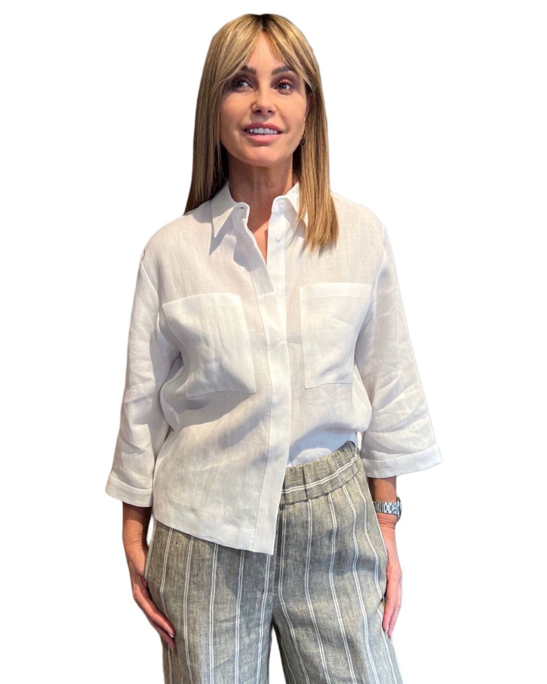 Camicia Tasche Panna PESERICO