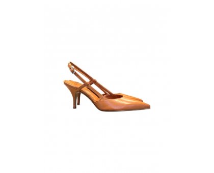 Slingback Afia Nappa Saddle Cuoio ROTTA