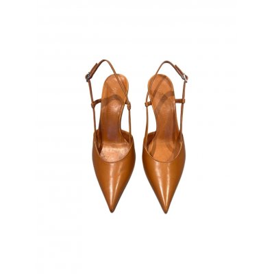 Slingback Afia Nappa Saddle Cuoio ROTTA