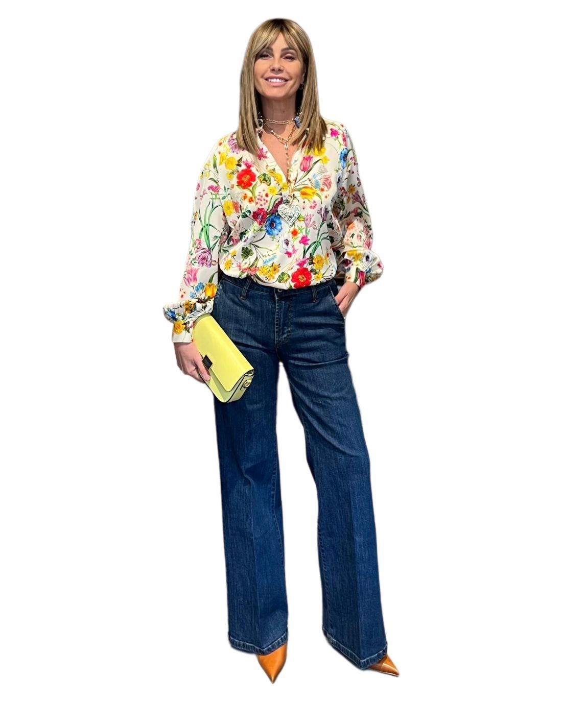 Jeans Palazzo Blu Denim NG71