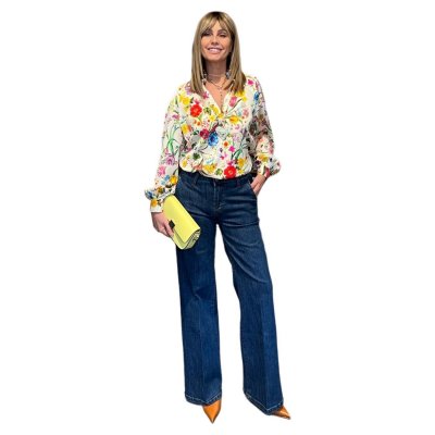 Jeans Palazzo Blu Denim NG71