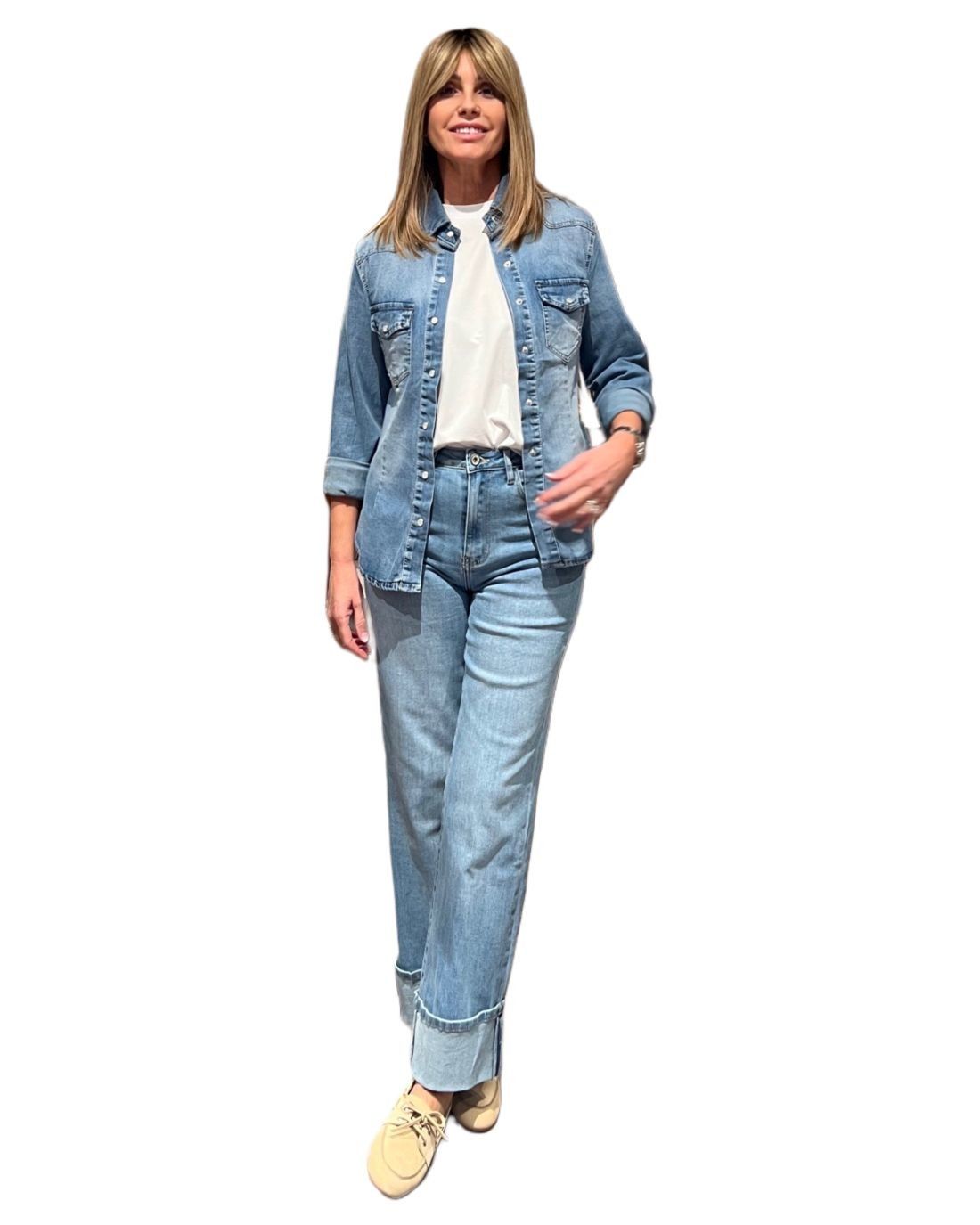 Jeans Risvolto Denim NG71