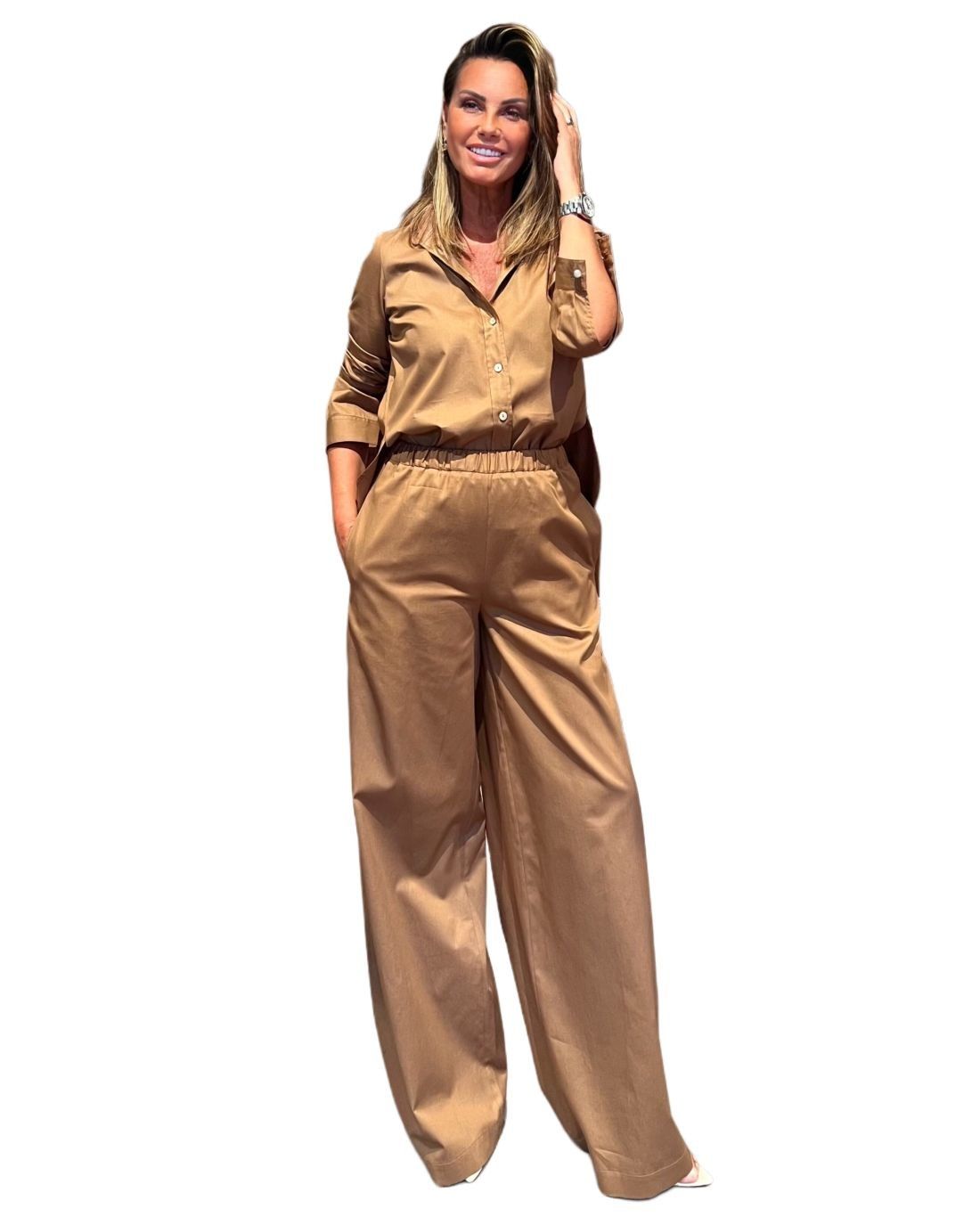 Completo Cotone Cuoio NG71