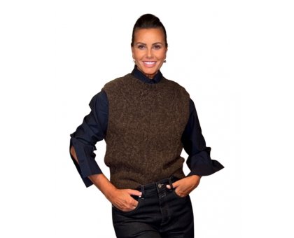 Maglia Gilet Mahagony Brown CLOSED