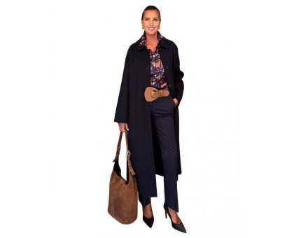 Cappotto Boston Blu Notte THE DYNAMIS STUDIO