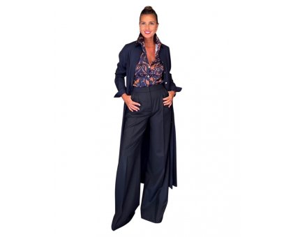 Pantalone Pences Blu Navy VIA MASINI80