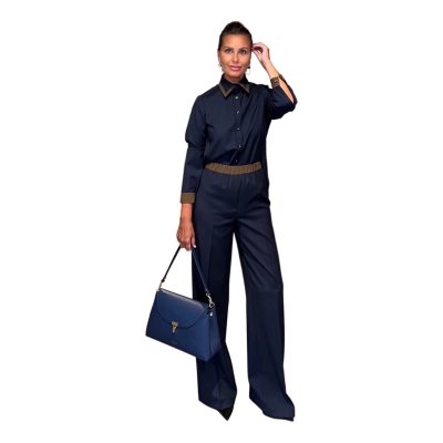 Completo Sabina Blu Marrone NG71