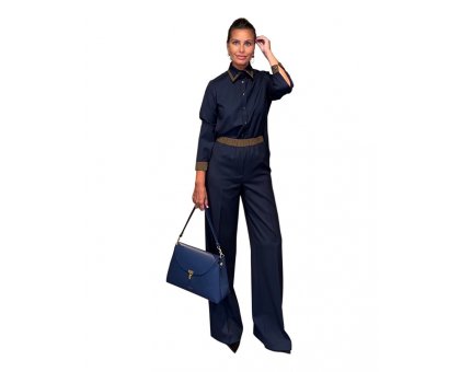 Completo Sabina Blu Marrone NG71