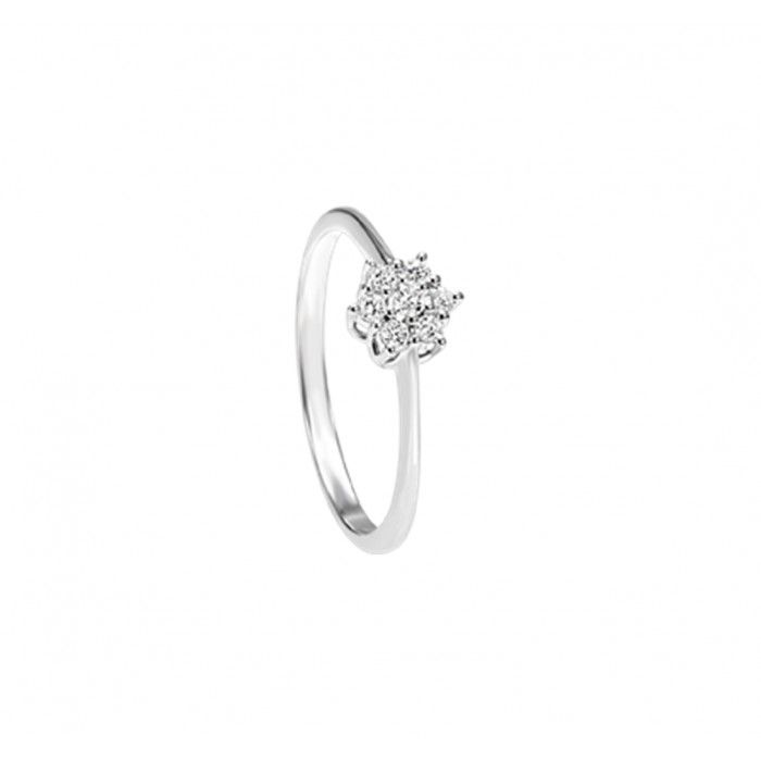 anello fidanzamento oro bianco