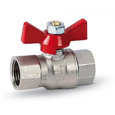 Valvola Sfera Femmina pass. Totale FARFALLA 1/2"