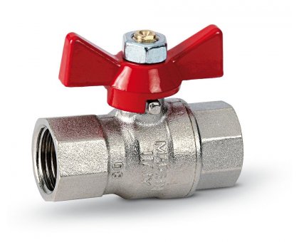 Valvola Sfera Femmina pass. Totale FARFALLA 3/4"