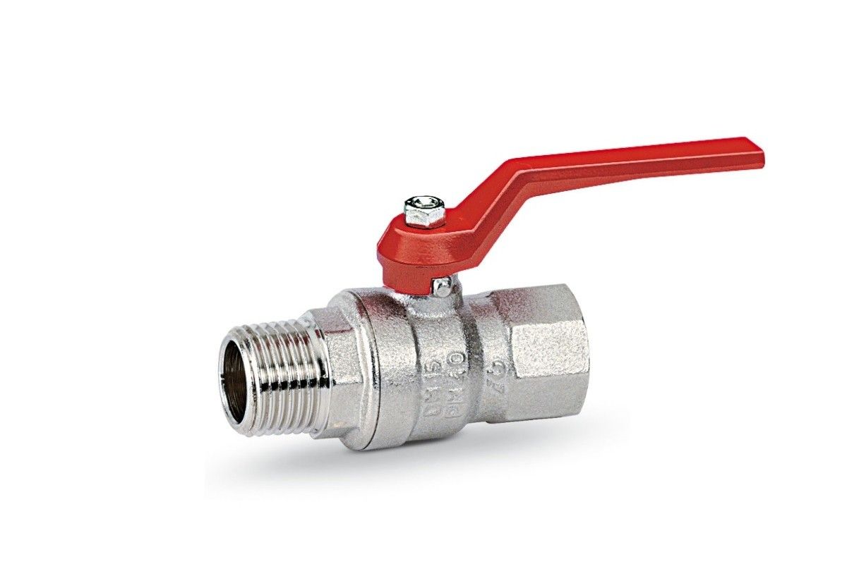 Valvola Sfera pass. Totale  MF LEVA  3/8"