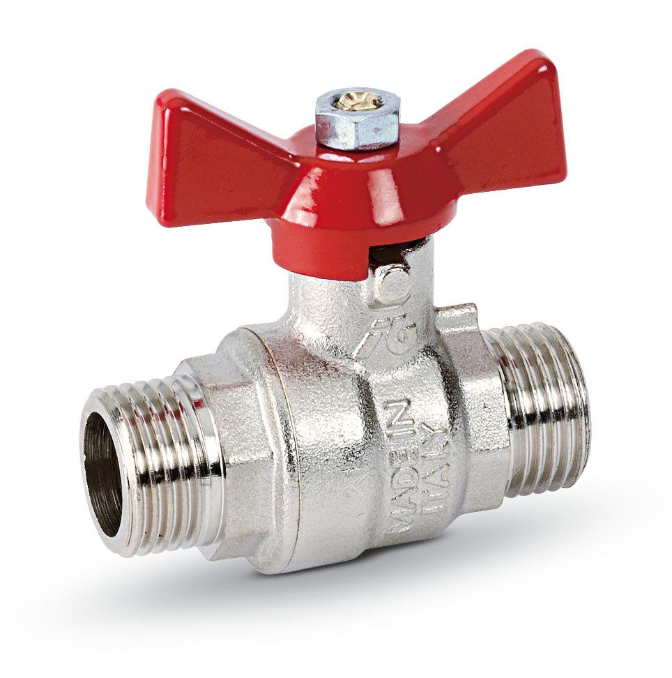 Valvola Sfera pass. Totale M/M FARFALLA  1/2"