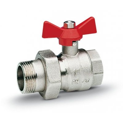 Valvola Sfera c/bocchettone diritta FARFALLA 3/4"