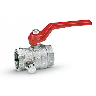 Valvola Sfera Femmina leva c/spurgo 3/4"