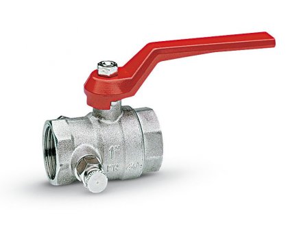Valvola Sfera Femmina leva c/spurgo 3/4"