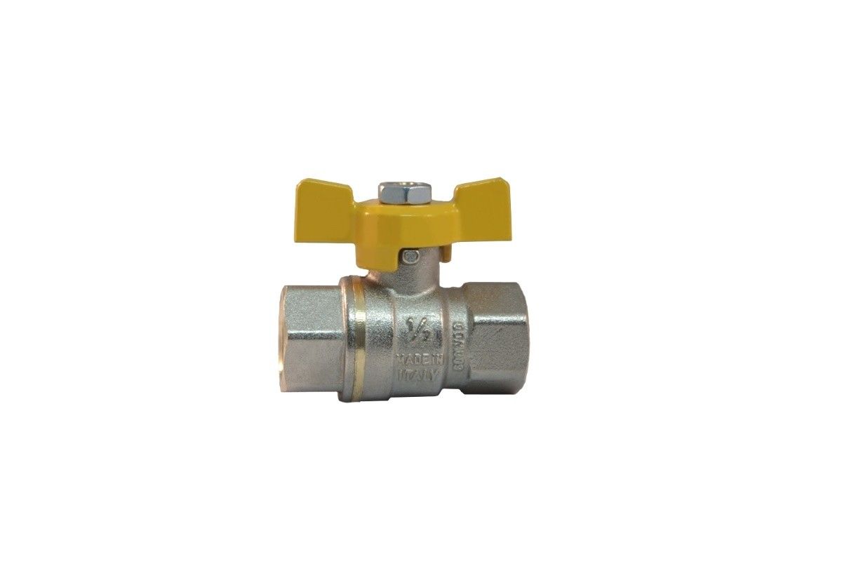 VALVOLA SFERA Gas femmina FARFALLA  1"