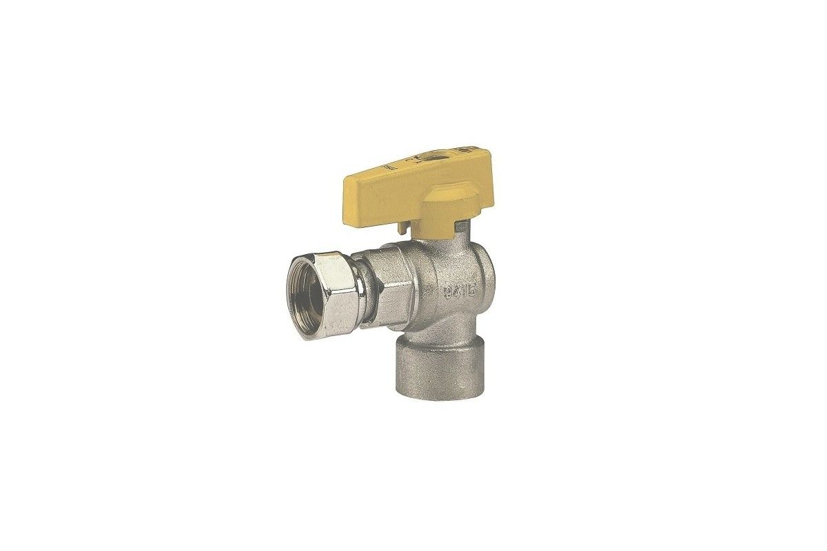 Rubinetto sfera Gas Femmina squadra c/Girello  1/2" x 1/2"