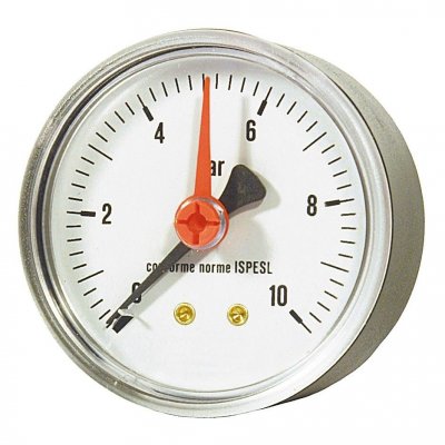 Manometro Attacco Posteriore 0/10bar 1/4"