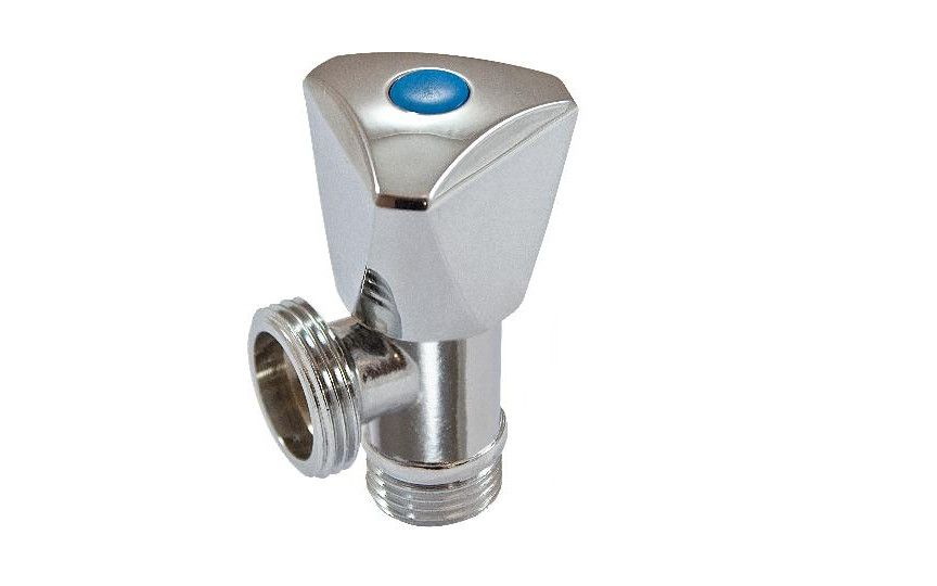 Rubinetto lavatrice con maniglia tre punte 1/2" -3/4"