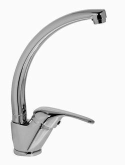 Miscelatore lavello bocca girevole canna alta